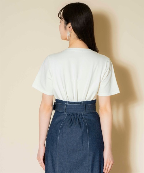 WILLSELECTION（ウィルセレクション）の「ランダムラインストーンロゴTシャツ（Tシャツ/カットソー・レディース・イエロー/ピンク/オフホワイト・SMALL/MEDIUM）」の12枚目の写真