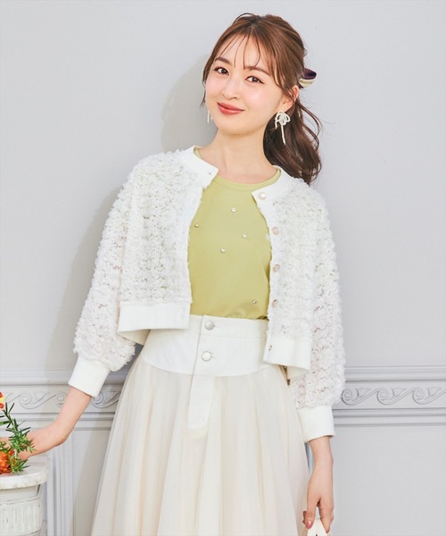 WILLSELECTION（ウィルセレクション）の「ランダムラインストーンロゴTシャツ（Tシャツ/カットソー・レディース・イエロー/ピンク/オフホワイト・SMALL/MEDIUM）」の16枚目の写真