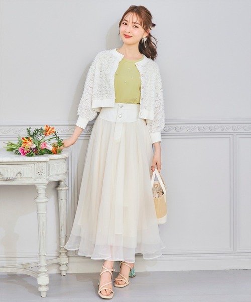 WILLSELECTION（ウィルセレクション）の「ランダムラインストーンロゴTシャツ（Tシャツ/カットソー・レディース・イエロー/ピンク/オフホワイト・SMALL/MEDIUM）」の19枚目の写真