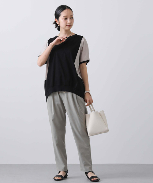Gready Brilliant(グレディブリリアン)の「バイカラー切替フレンチカットソー(Tシャツ/カットソー・レディース・ホワイト系/ブラック系・FREE)」の8枚目の写真