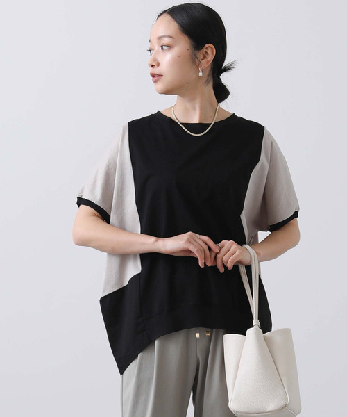 2025 SUMMER COLLECTION]2WAYリブカットソーオフショルクロス