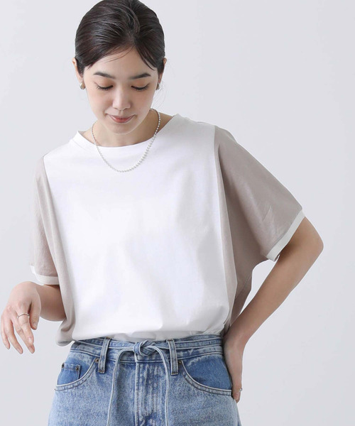 Gready Brilliant(グレディブリリアン)の「バイカラー切替フレンチカットソー(Tシャツ/カットソー・レディース・ホワイト系/ブラック系・FREE)」の20枚目の写真