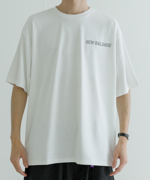 NEW BALANCE（ニューバランス）の「NEW BALANCE　MET24 Reflection NB Logo T-Shirts（Tシャツ/カットソー・メンズ・ブラック/ホワイト・LARGE/MEDIUM/X-LARGE）」の11枚目の写真