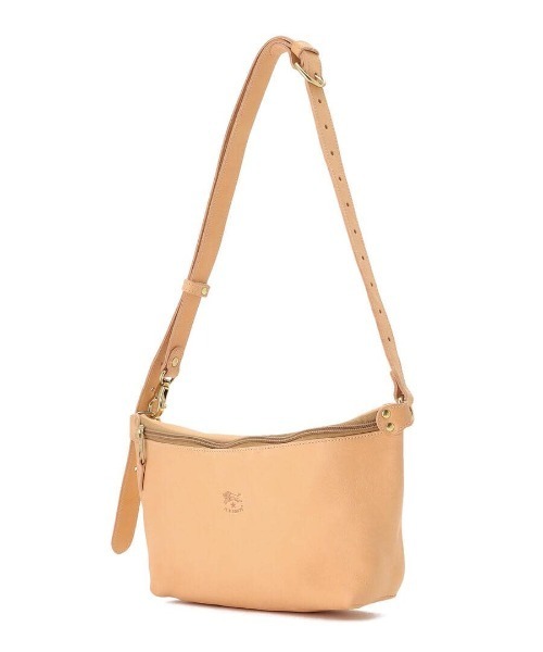 IL BISONTE（イルビゾンテ）の「IL BISONTE / ORIGINAL LEATHER / SHOULDER BAG（ショルダーバッグ・レディース・グレー/ブラック/ナチュラル/ライトブラウン/グリーン/ダークブラウン/レンガ・FREE）」の9枚目の写真