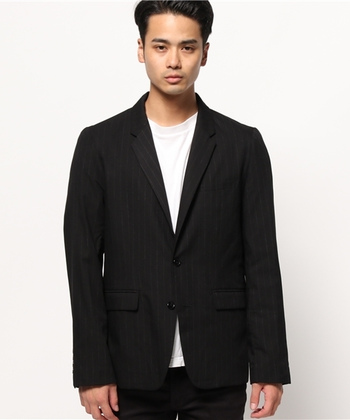 WEGO（ウィゴー）の「WEGO/ノッチド2ボタンテーラードジャケット（テーラードジャケット・メンズ・グレー/ブルー系その他/ネイビー/ブラック・MEDIUM/LARGE）」の5枚目の写真