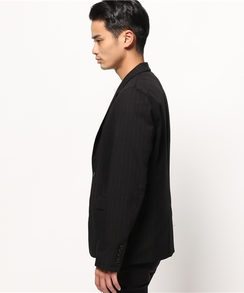 WEGO（ウィゴー）の「WEGO/ノッチド2ボタンテーラードジャケット（テーラードジャケット・メンズ・グレー/ブルー系その他/ネイビー/ブラック・MEDIUM/LARGE）」の6枚目の写真