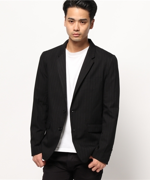 WEGO（ウィゴー）の「WEGO/ノッチド2ボタンテーラードジャケット（テーラードジャケット・メンズ・グレー/ブルー系その他/ネイビー/ブラック・MEDIUM/LARGE）」の8枚目の写真