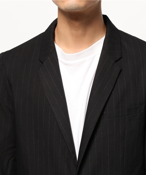 WEGO（ウィゴー）の「WEGO/ノッチド2ボタンテーラードジャケット（テーラードジャケット・メンズ・グレー/ブルー系その他/ネイビー/ブラック・MEDIUM/LARGE）」の9枚目の写真