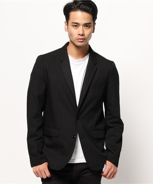 WEGO（ウィゴー）の「WEGO/ノッチド2ボタンテーラードジャケット（テーラードジャケット・メンズ・グレー/ブルー系その他/ネイビー/ブラック・MEDIUM/LARGE）」の18枚目の写真