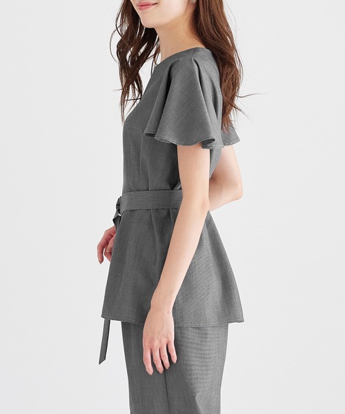 alotta(アロッタ)の「麻調袖タックブラウス(シャツ/ブラウス・レディース・ライトブルー/ベージュ/グレー・LARGE/X-LARGE/MEDIUM)」の16枚目の写真