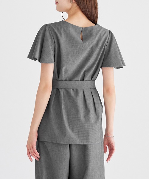 alotta(アロッタ)の「麻調袖タックブラウス(シャツ/ブラウス・レディース・ライトブルー/ベージュ/グレー・LARGE/X-LARGE/MEDIUM)」の15枚目の写真