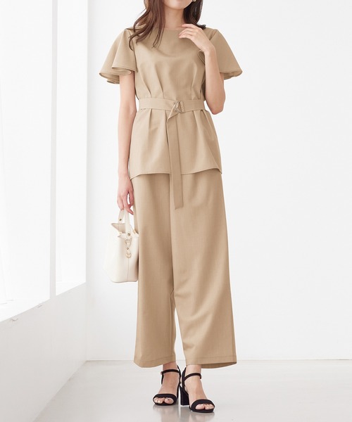 alotta(アロッタ)の「麻調袖タックブラウス(シャツ/ブラウス・レディース・ライトブルー/ベージュ/グレー・LARGE/X-LARGE/MEDIUM)」の14枚目の写真