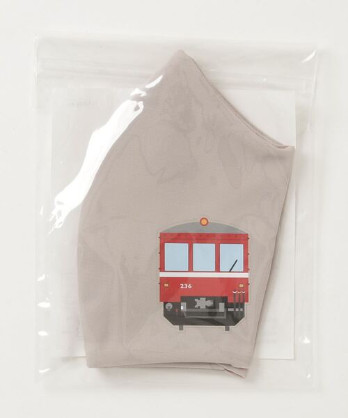 PR01.(ピーアールワン)の「京急STRETCH MASK(大人MASK / 230形正面Ver)グレー(マスク・メンズ・グレー/ベージュ・FREE)」の1枚目の写真
