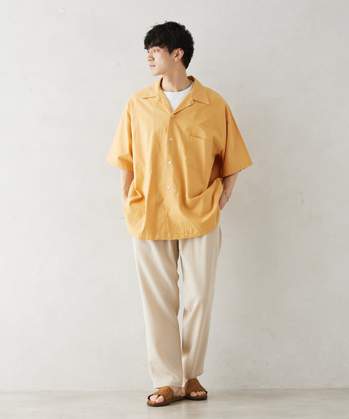 JOURNAL STANDARD relume(ジャーナルスタンダード レリューム)の「TECH CANVAS ストライプ ワイドイージーパンツ(スラックス・メンズ・ブラック/ベージュ/ネイビー・MEDIUM/LARGE)」の22枚目の写真