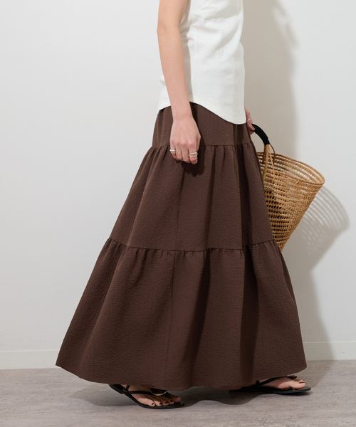 JOURNAL STANDARD relume リップクレープティアードスカート JOURNAL STANDARD relume（ジャーナルスタンダード レリューム