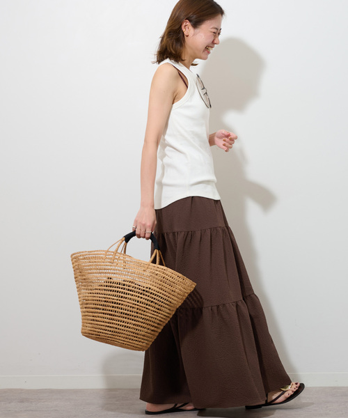 JOURNAL STANDARD relume リップクレープティアードスカート JOURNAL STANDARD relume（ジャーナルスタンダード レリューム