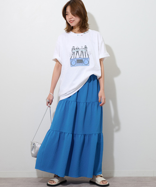 JOURNAL STANDARD relume リップクレープティアードスカート JOURNAL STANDARD relume（ジャーナルスタンダード レリューム