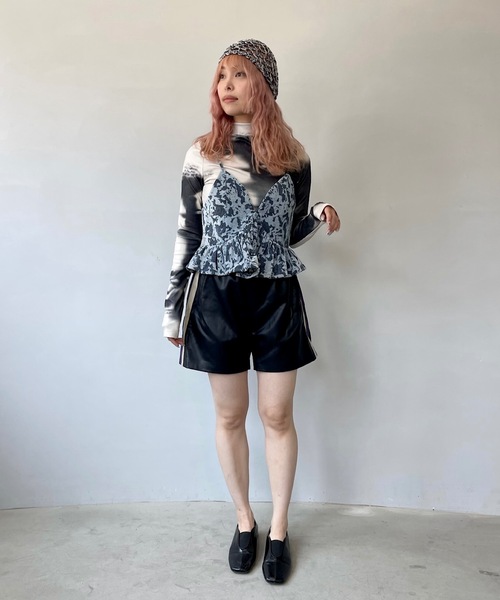 モノトーンデザインハイネックトップス【SANSeLF】sanw24a015（その他トップス）｜SANSeLF（サンセルフ）