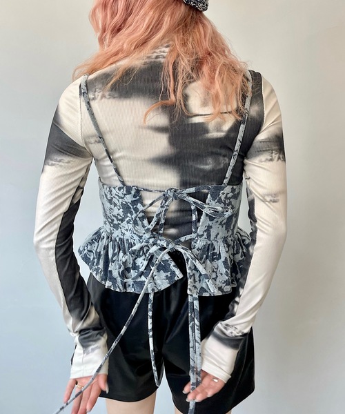 モノトーンデザインハイネックトップス【SANSeLF】sanw24a015（その他トップス）｜SANSeLF（サンセルフ）