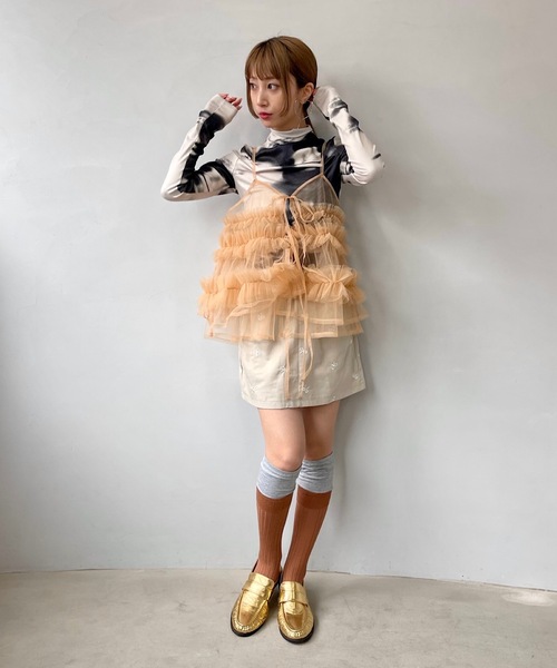 モノトーンデザインハイネックトップス【SANSeLF】sanw24a015（その他トップス）｜SANSeLF（サンセルフ）