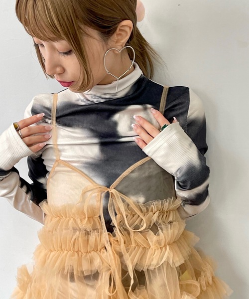 モノトーンデザインハイネックトップス【SANSeLF】sanw24a015（その他トップス）｜SANSeLF（サンセルフ）