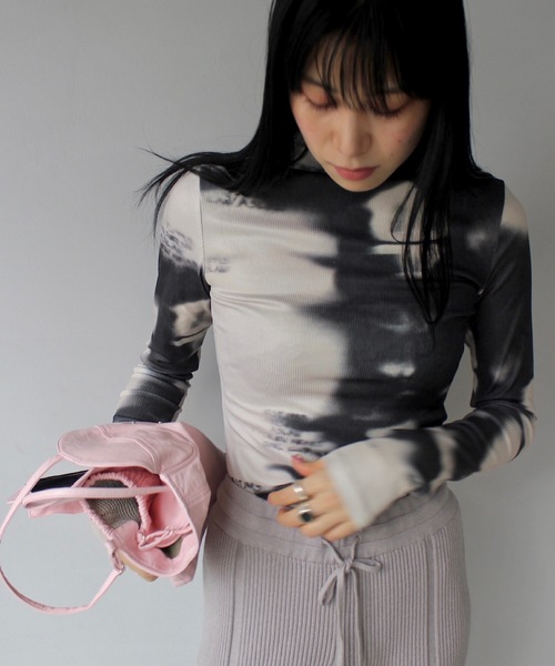 モノトーンデザインハイネックトップス【SANSeLF】sanw24a015（その他トップス）｜SANSeLF（サンセルフ）