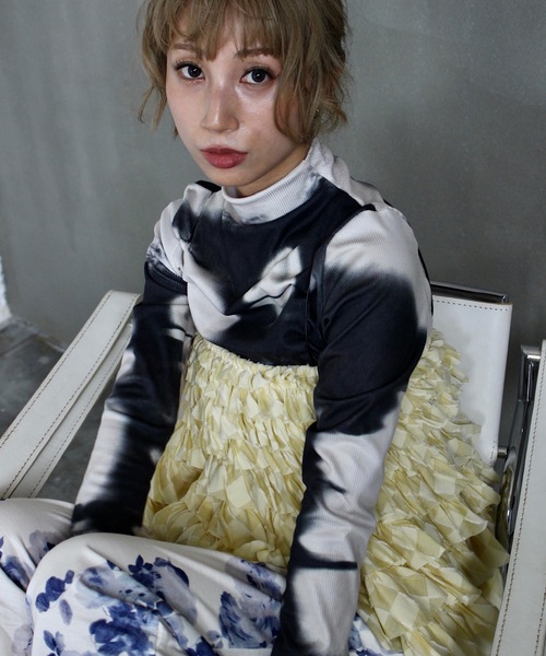 モノトーンデザインハイネックトップス【SANSeLF】sanw24a015（その他トップス）｜SANSeLF（サンセルフ）