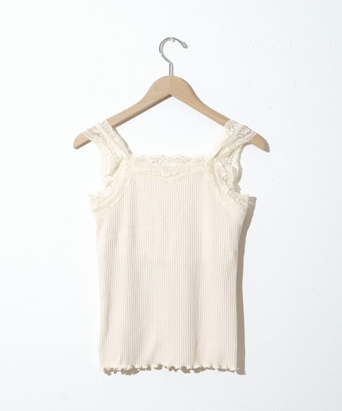 flower（フラワー）の「ゴージャスレースブラトップ（キャミソール・レディース・アイボリー/ブラック・FREE）」の17枚目の写真