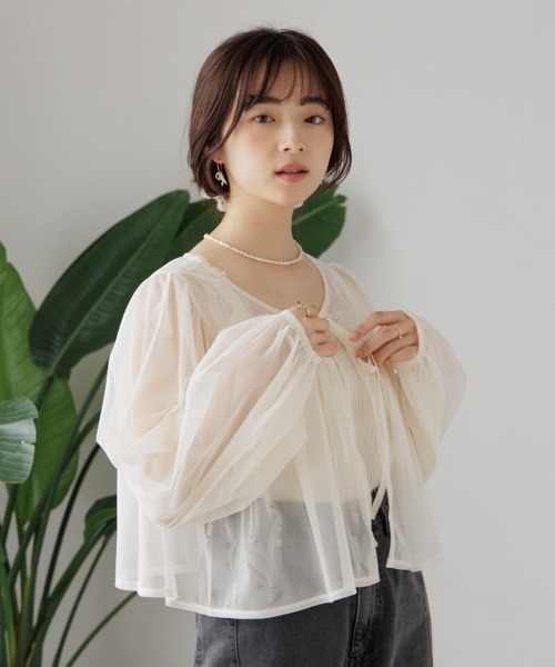 flower（フラワー）の「ゴージャスレースブラトップ（キャミソール・レディース・アイボリー/ブラック・FREE）」の12枚目の写真