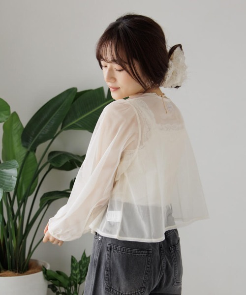 flower（フラワー）の「ゴージャスレースブラトップ（キャミソール・レディース・アイボリー/ブラック・FREE）」の13枚目の写真