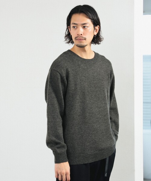 B:MING by BEAMS（ビーミングバイビームス）の「5ゲージ ソリッド クルーネック ニット（ニット/セーター・メンズ・チャコールグレー/オレンジ/ネイビー・LARGE/X-LARGE/SMALL/MEDIUM）」の6枚目の写真