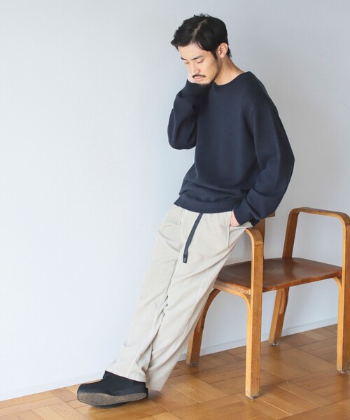 B:MING by BEAMS（ビーミングバイビームス）の「5ゲージ ソリッド クルーネック ニット（ニット/セーター・メンズ・チャコールグレー/オレンジ/ネイビー・LARGE/X-LARGE/SMALL/MEDIUM）」の20枚目の写真