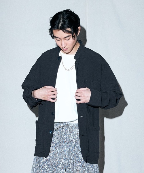 FACTOTUM（ファクトタム）の「【FACTOTUM】Poplin Cock Jacket（カバーオール・メンズ・オフホワイト/ブラック・46）」の8枚目の写真
