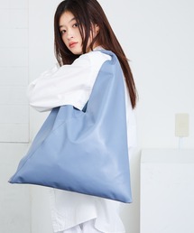 ▲Cowhide Split Leather Triangle Tote Bag /牛革 スプリットレザー トライアングルトートバッグ デイリーユース