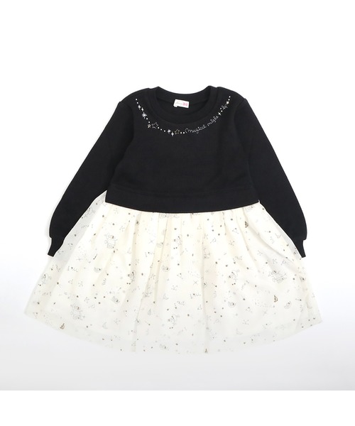 KP(ケーピー)の「星座うさぎちゃん柄シフォンワンピース(90~150)(ワンピース・キッズ・ブラック/アイボリー・90cm/100cm/110cm/120cm/130cm/140cm/150cm)」の12枚目の写真