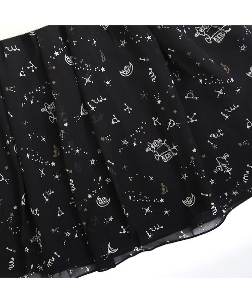 KP(ケーピー)の「星座うさぎちゃん柄シフォンワンピース(90~150)(ワンピース・キッズ・ブラック/アイボリー・90cm/100cm/110cm/120cm/130cm/140cm/150cm)」の21枚目の写真