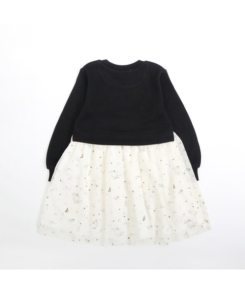 KP(ケーピー)の「星座うさぎちゃん柄シフォンワンピース(90~150)(ワンピース・キッズ・ブラック/アイボリー・90cm/100cm/110cm/120cm/130cm/140cm/150cm)」の14枚目の写真