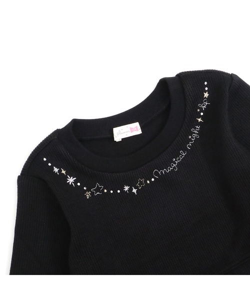 KP(ケーピー)の「星座うさぎちゃん柄シフォンワンピース(90~150)(ワンピース・キッズ・ブラック/アイボリー・90cm/100cm/110cm/120cm/130cm/140cm/150cm)」の16枚目の写真