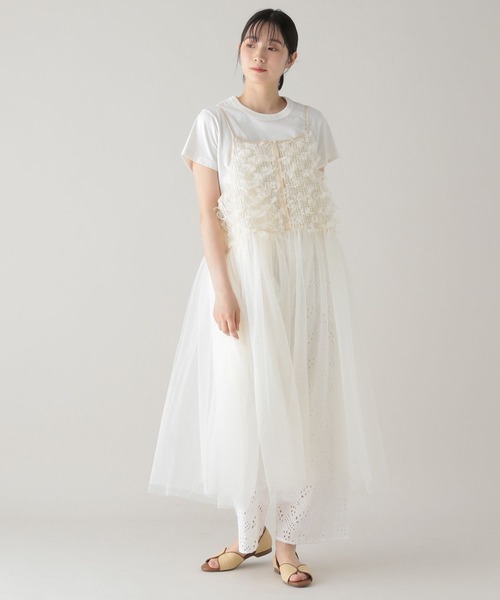 ◯studio CLIP キャミソールワンピース◯ セール】《natural by clip》14ゲージキャミソールワンピース