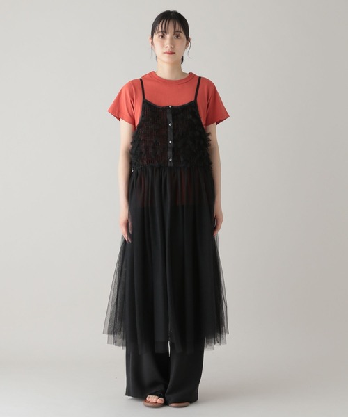 ◯studio CLIP キャミソールワンピース◯ セール】《natural by clip》14ゲージキャミソールワンピース