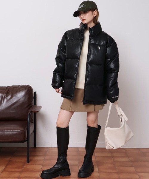 セール】【U.S. POLO ASSN./ユーエスポロアッスン】フェイクレザー 3段