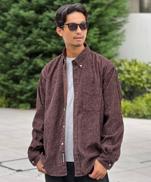 MAGIC NUMBER(マジック ナンバー)の「【MAGIC NUMBER】DARK PAISLEY COUDUROY B.D SHIRT / ダークペイズリー コーデュロイ ビーディー シャツ(シャツ/ブラウス・メンズ・ダークオリーブ/ダークブラウン・LARGE/MEDIUM/X-LARGE)」の12枚目の写真