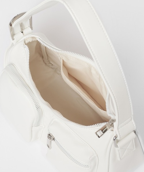 Honeys（ハニーズ）の「アウトポケットバッグ（ショルダーバッグ・レディース・シルバー/アイボリー/ブラック/グレー/レッド/ブラウン・FREE）」の18枚目の写真