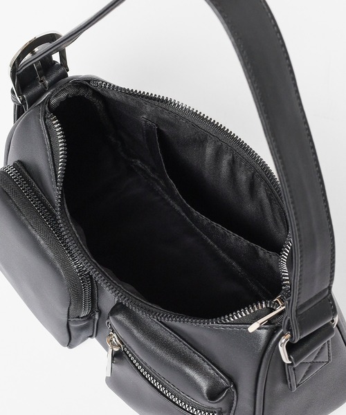 Honeys（ハニーズ）の「アウトポケットバッグ（ショルダーバッグ・レディース・シルバー/アイボリー/ブラック/グレー/レッド/ブラウン・FREE）」の21枚目の写真