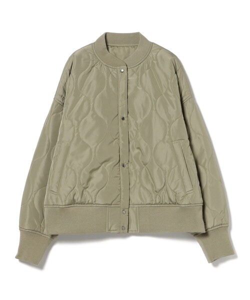 BEAMS HEART（ビームスハート）の「リバーシブル キルティング ブルゾン（ブルゾン・レディース・ライトグレー/ブラック/オリーブ・FREE）」の6枚目の写真