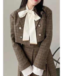 dazzlin | 【セットアップ対応】ボンディングショートジャケット(テーラードジャケット)