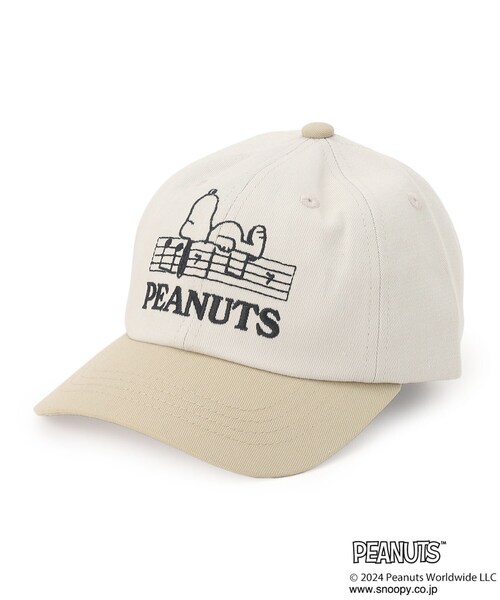 PEANUTS（ピーナッツ）の「◆【リンクコーデ】Dessin×PEANUTS キャップ（キャップ・キッズ・モスグリーン系4/ベージュ系4/ブラック系4・00）」の3枚目の写真