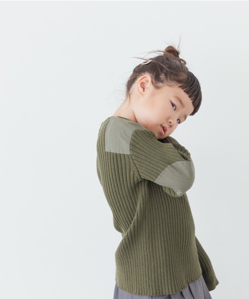 LOWRYS FARM（ローリーズファーム）の「ミリタリーニットプルオーバーロングスリーブ　145397（ニット/セーター・キッズ・アイボリー/ブラック/カーキ・110cm/120cm/130cm/140cm/150cm）」の14枚目の写真