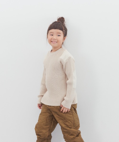 LOWRYS FARM（ローリーズファーム）の「ミリタリーニットプルオーバーロングスリーブ　145397（ニット/セーター・キッズ・アイボリー/ブラック/カーキ・110cm/120cm/130cm/140cm/150cm）」の22枚目の写真