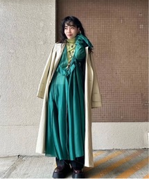 全日本送料無料 Ameri（アメリ）の「SHEER CUT OFF LONG TOP（シャツ/ブラウス ワンピース